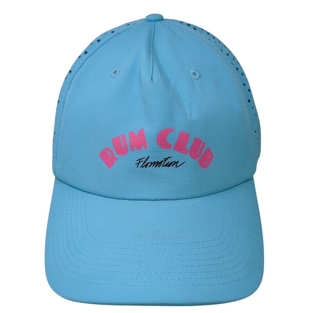 Rum Club Flomotion Snapback Cap Blue One Size Adjustable Mesh Back 6 Panel